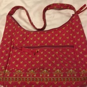 Spring/Summer Pink Quilted Fabric Handbag